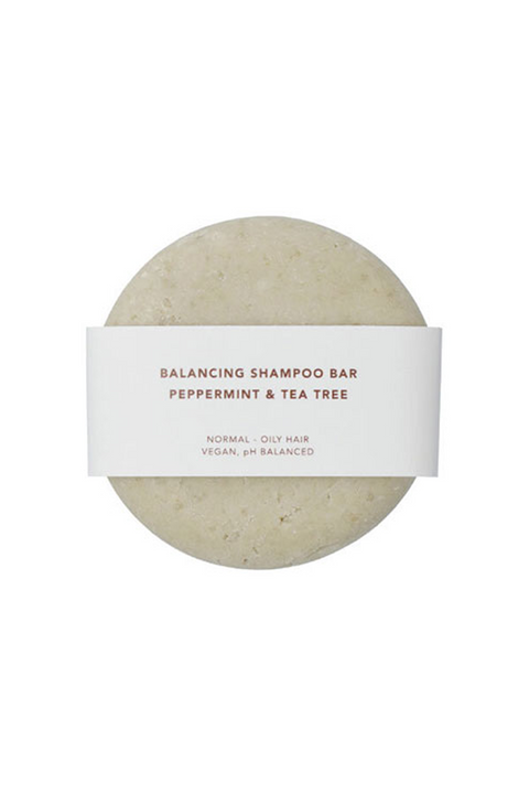 Balancing shampoo bar/peppermint & tea tree olie - normalt til fedtet hår